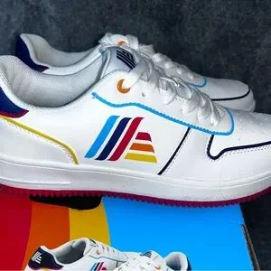 Aldi Shoes Aldi Gear White Logo Sneakers Womens Size Brand